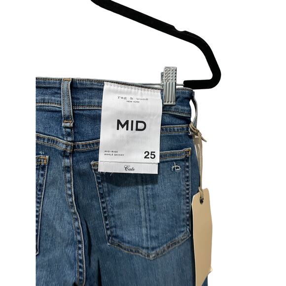 RAG & BONE Cate Skinny Step Hem Jeans Size 25 New with Tags - Picture 10 of 10